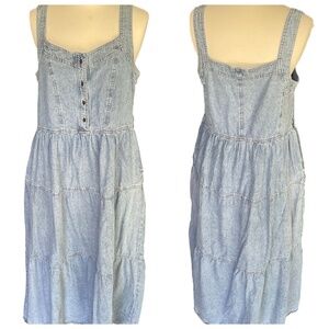 Given Kale Denim Dress - Medium - Casual